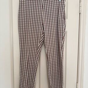 a new day Brown and White Gingham Ankle Pants